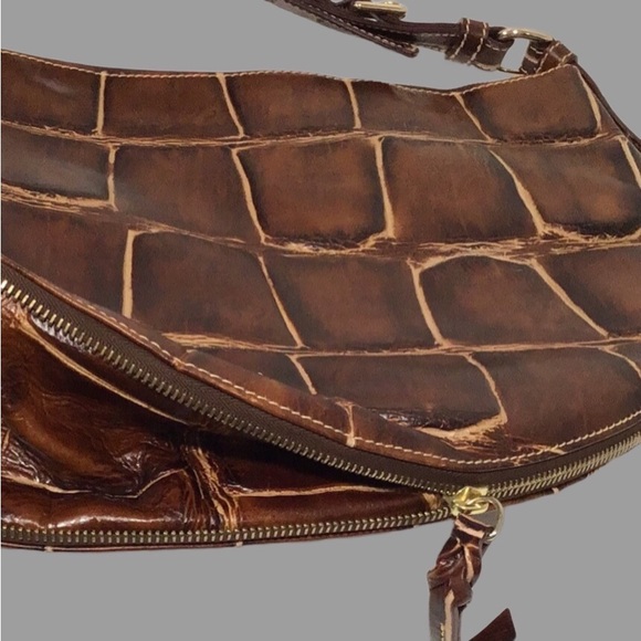 NEW Dooney & Bourke Large Luna Bag from the Nile Collection, Shoulder Bag, Brown - Picture 4 of 13